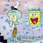 SpongeBob Bursting Through Wall 