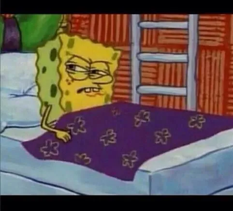 SpongeBob waking up 