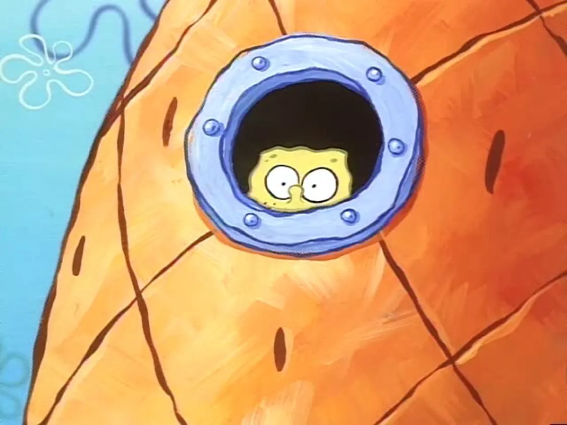 Spongebob Peek Window 