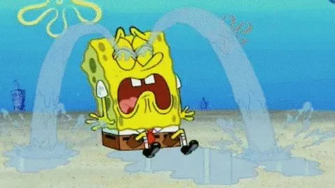 Spongebob crying 