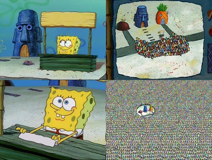 Spongebob hype stand 