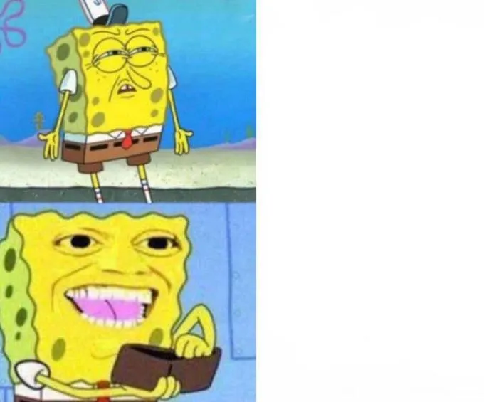 Spongebob i his W A L L E T 