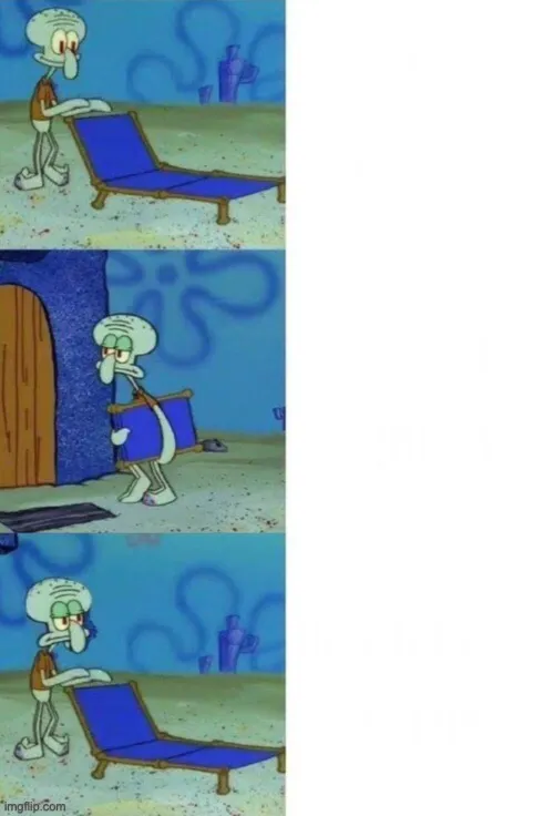 Squidward Chair 3 Panel 