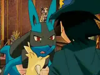 Squinting Lucario 