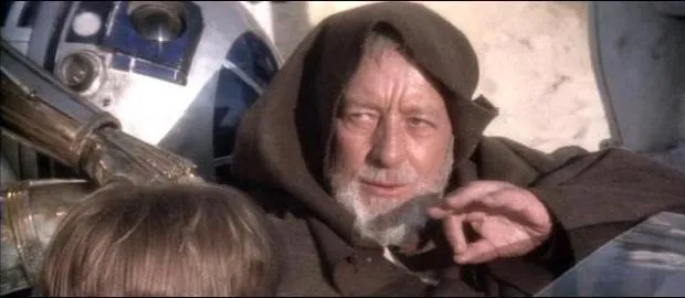 Star Wars Obi Wan Kenobi These aren't the droids you're looking 