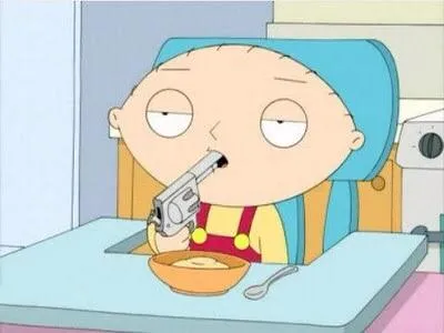 Stewie gun I'm done 