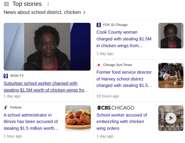 Stolen chicken wings 