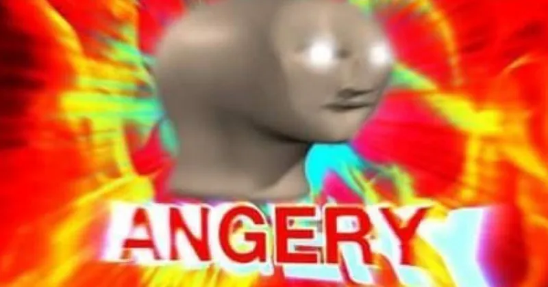 Stonks Man Angery 
