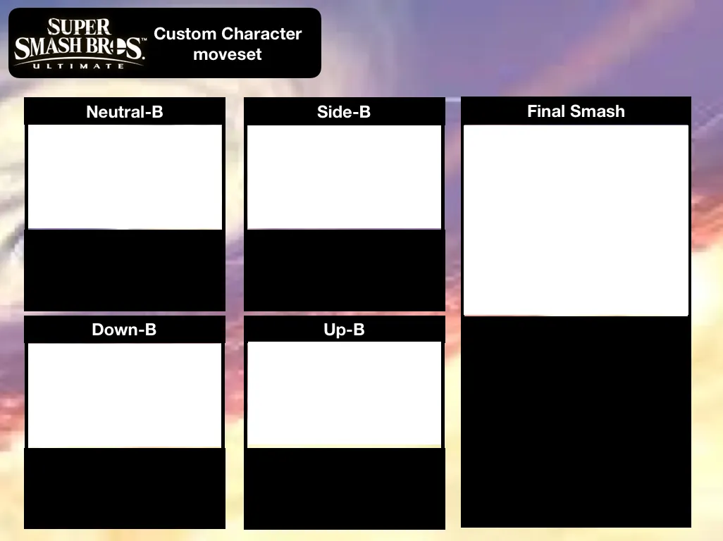Super Smash Bros Ultimate Custom Character Moveset 