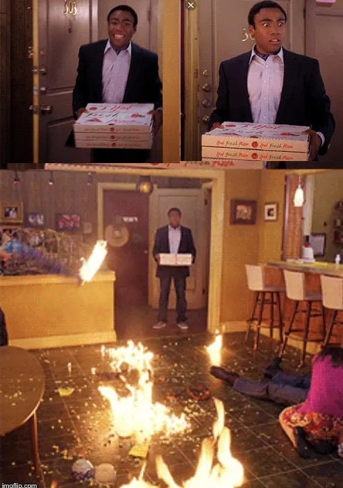 Surprised Pizza Delivery 