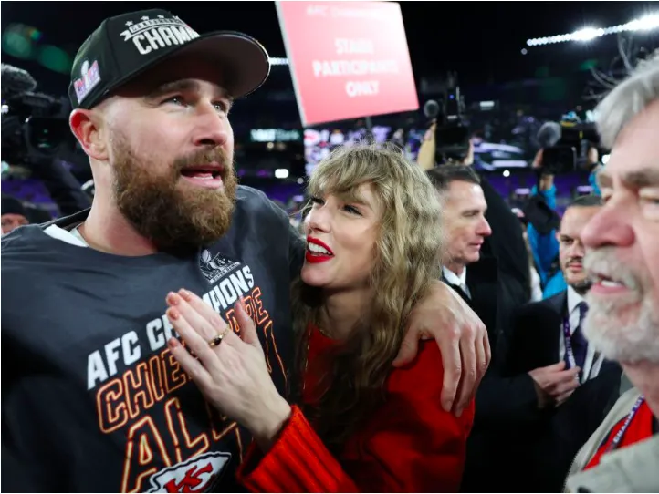 Taylor Swift and Travis Kelce