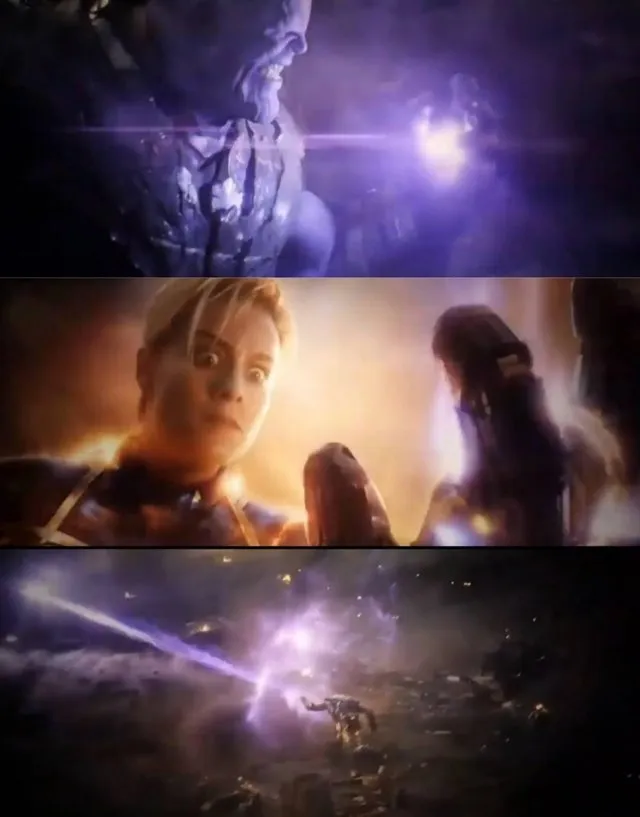 Thanos vs. Captain Marvel 