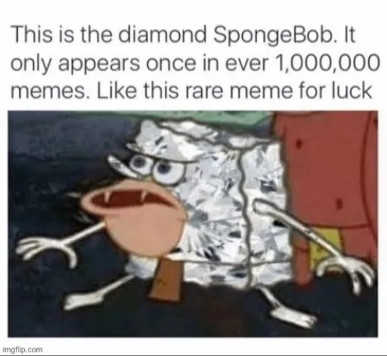 The diamond SpongeBob 