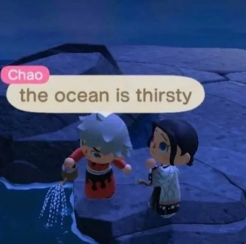 The ocean is thirsty 