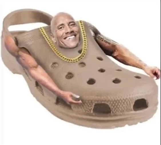 The rock crocs 