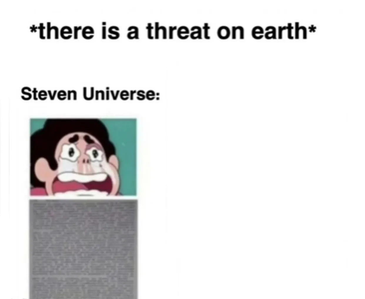 *There is a threat on earth* 