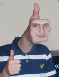 Thumbs up face 