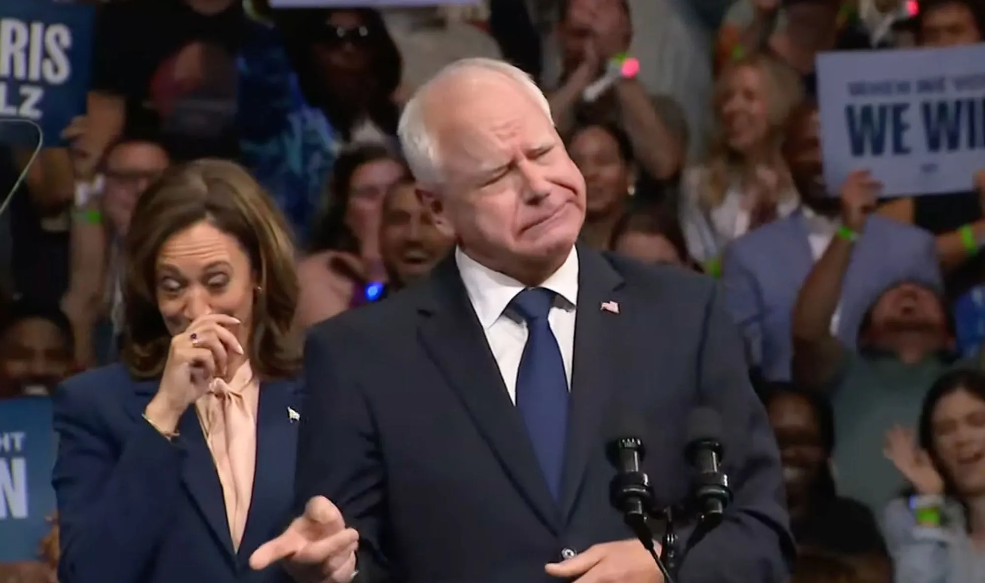 Tim Walz and Kamala Harris