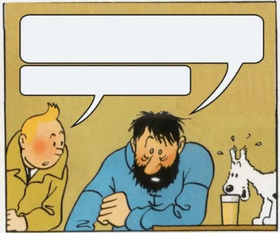Tintin and Haddock 