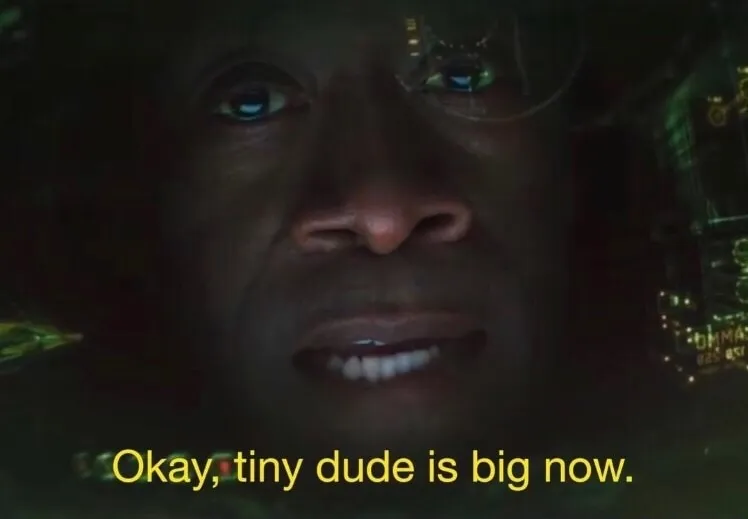 Tiny dude is big now 