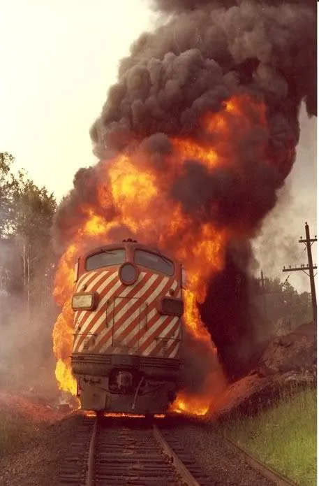 Train Fire 