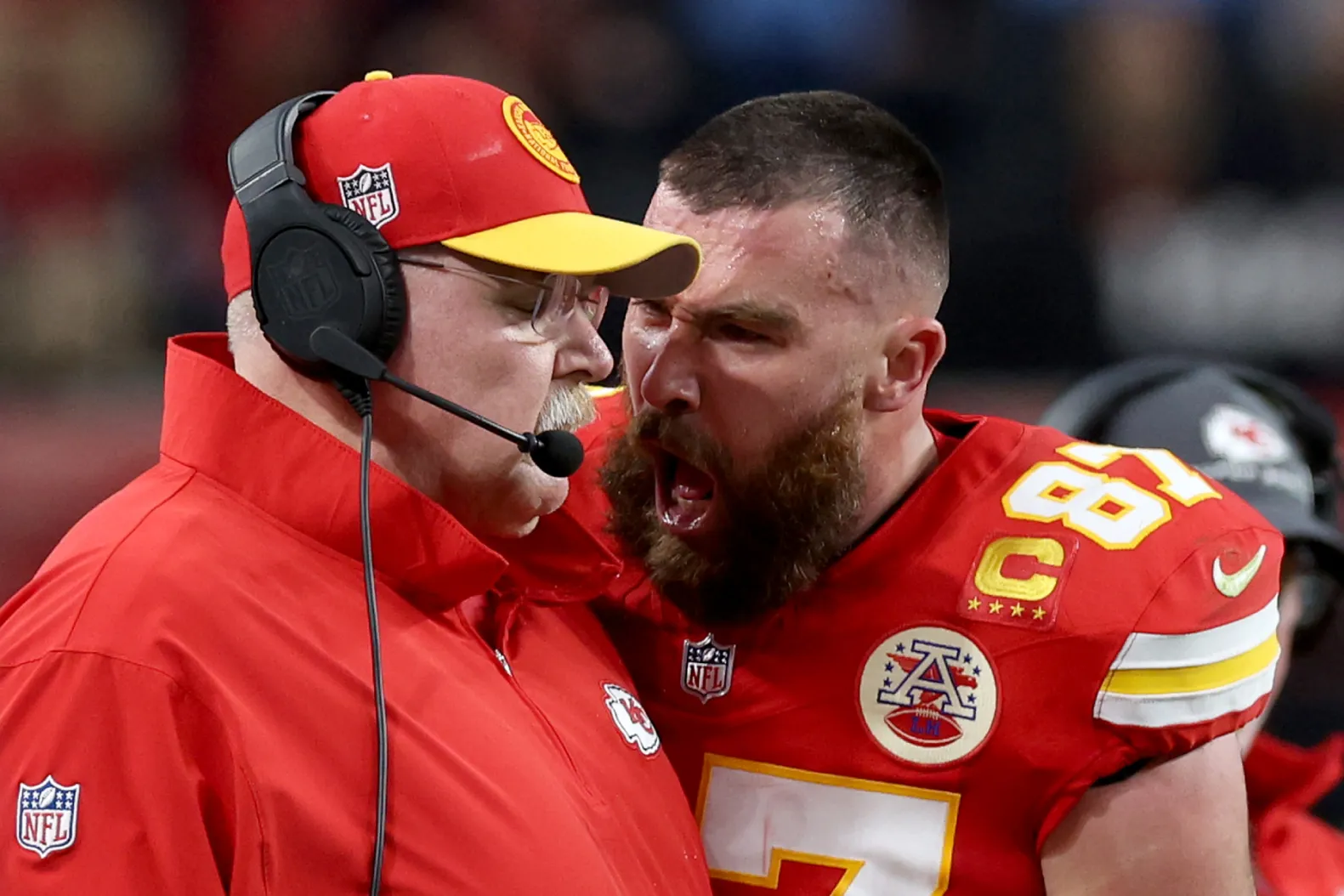 Travis Kelce Andy Reid