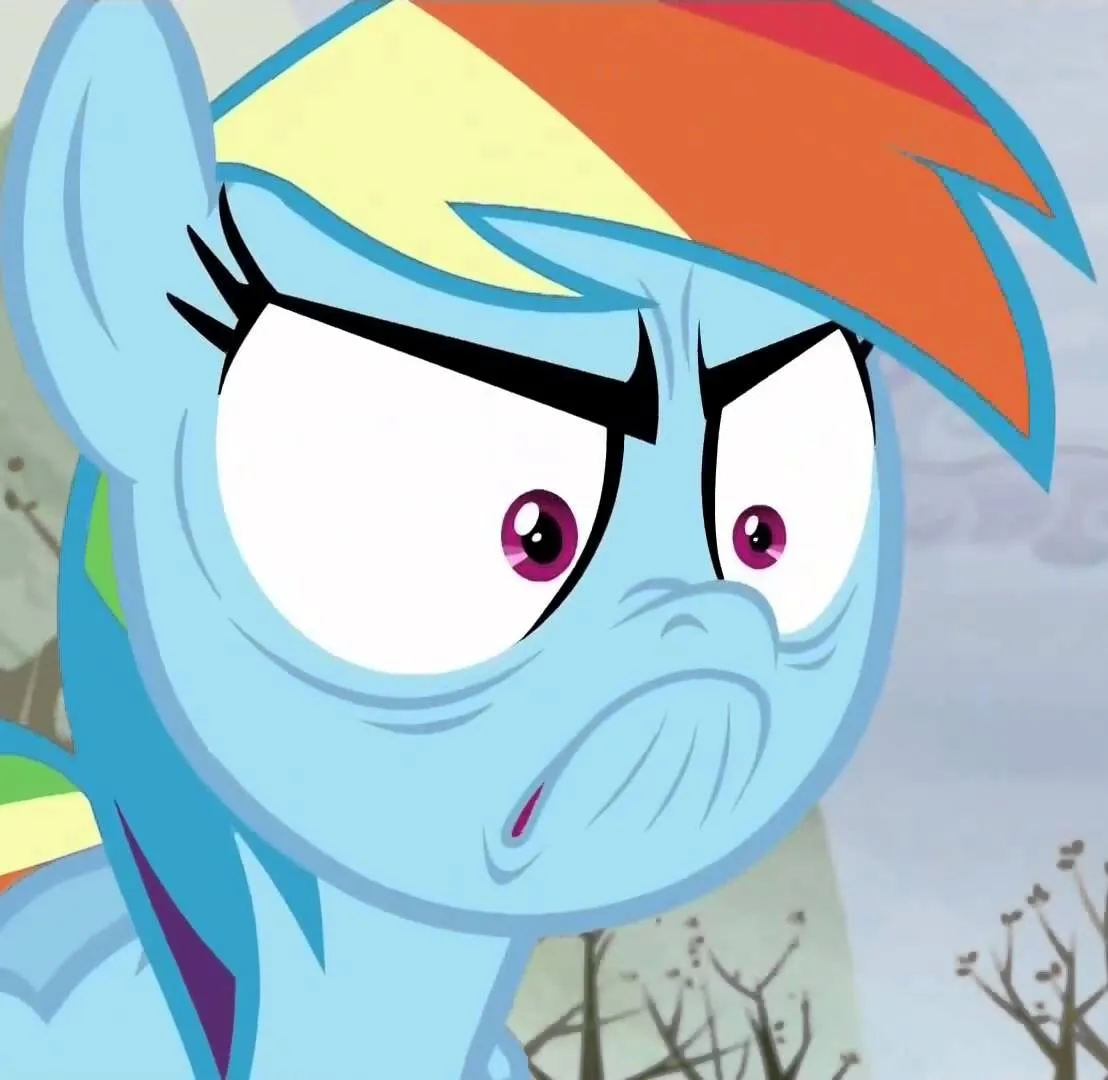 Triggered rainbow dash 