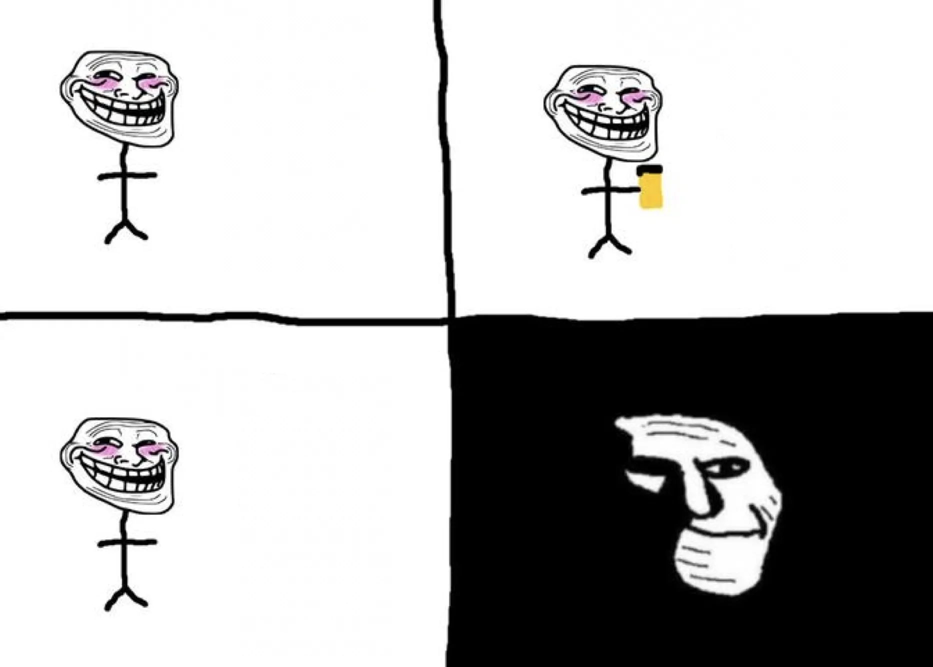 Troll face pill time 