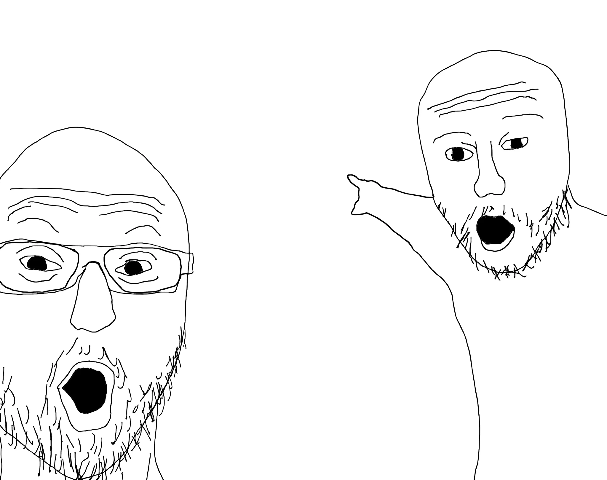 Two Soyjacks Transparent 