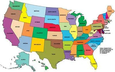 USA map 