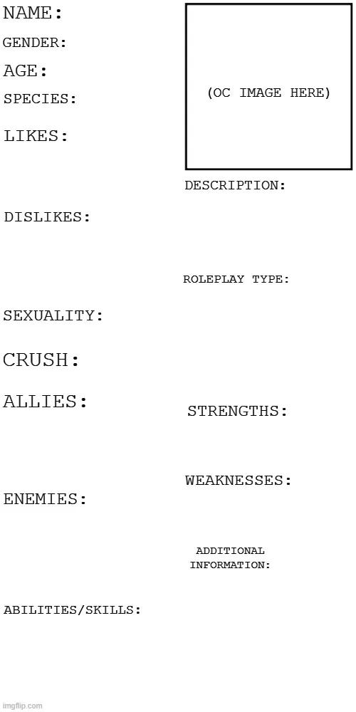 (Updated) Roleplay OC showcase 