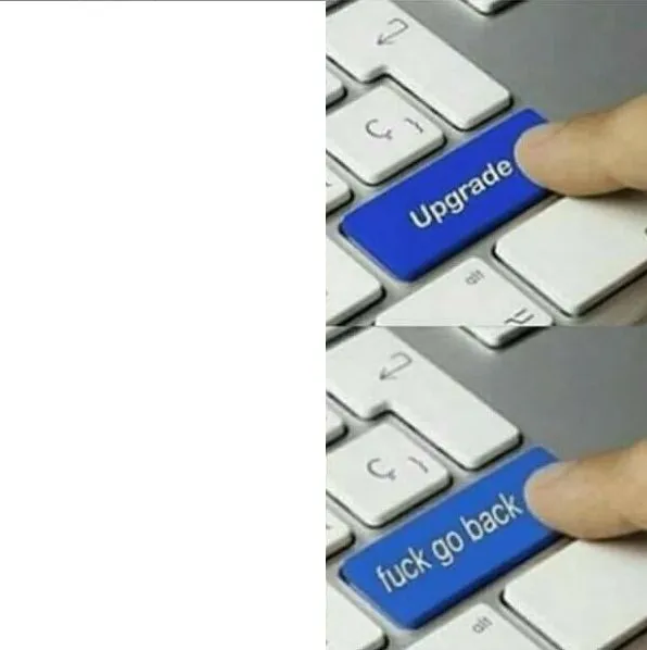 Upgrade go back 