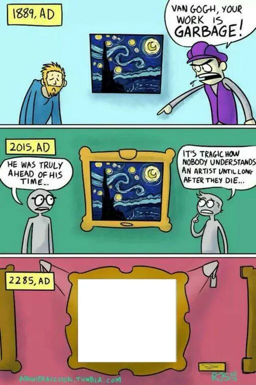 Van Gogh Meme Template 