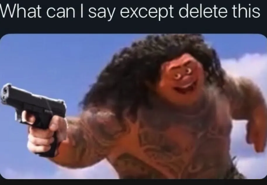 What can I say except delete this 