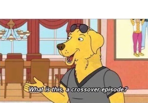 What is this a crossover episode? 