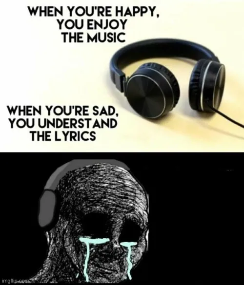 When your sad you understand the lyrics 