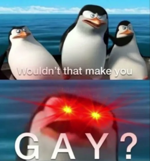 Wouldn't that make you gay 