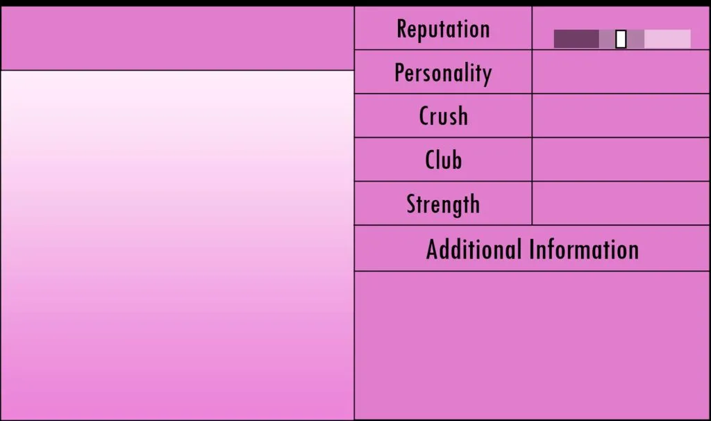 Yandere Simulator Student Info 