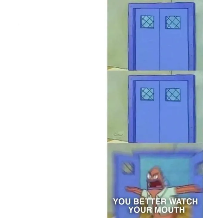 You Better Watch Your Mouth 3 panels 