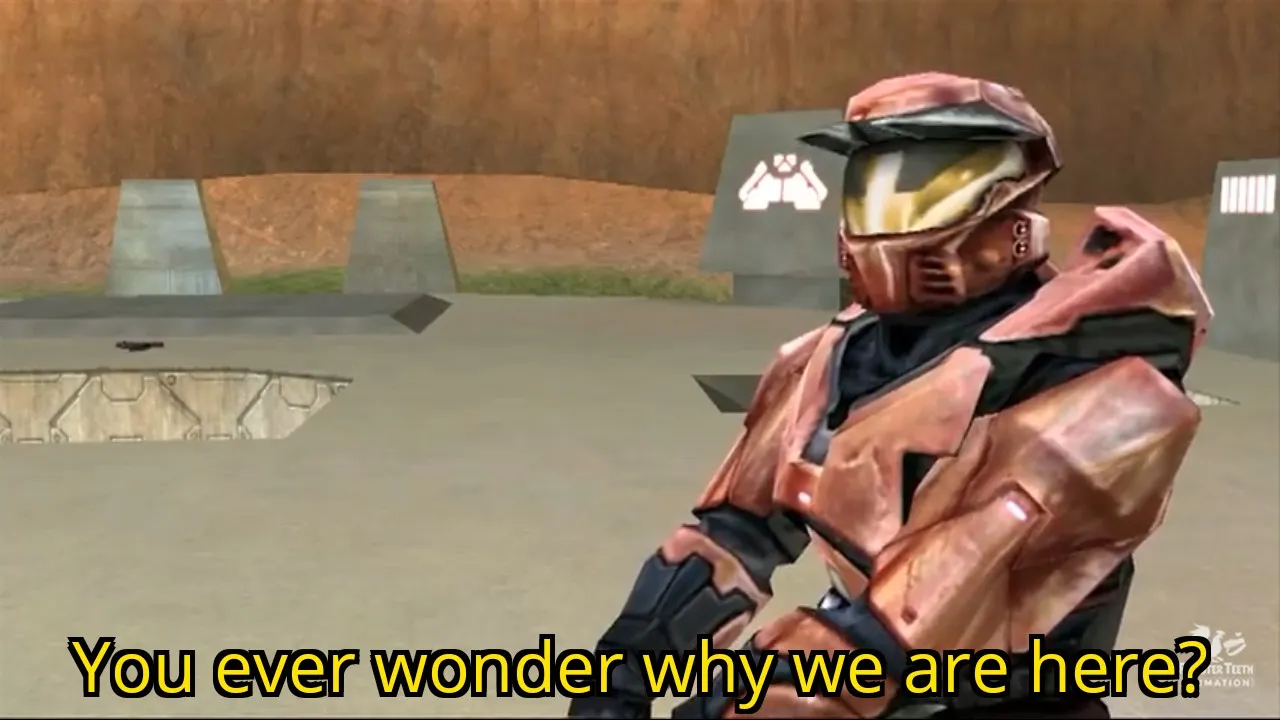 You ever wonder why we are here? 