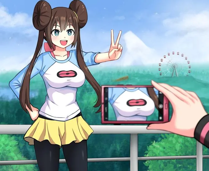 anime girl camera 