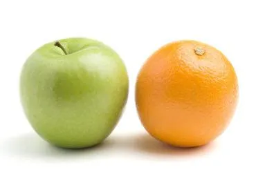 apples oranges compare difference 