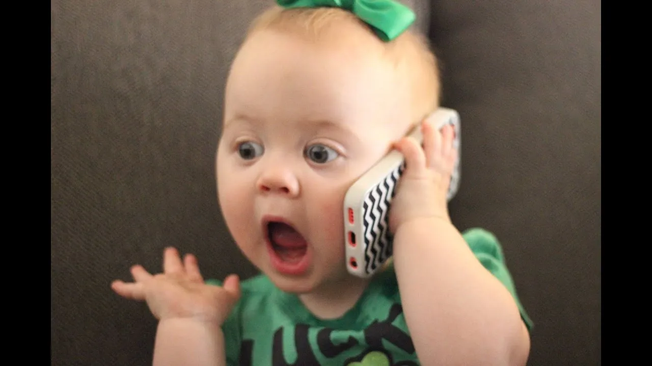 baby on phone 