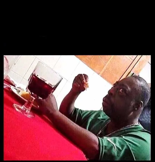 black man eating 
