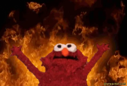 burning elmo 