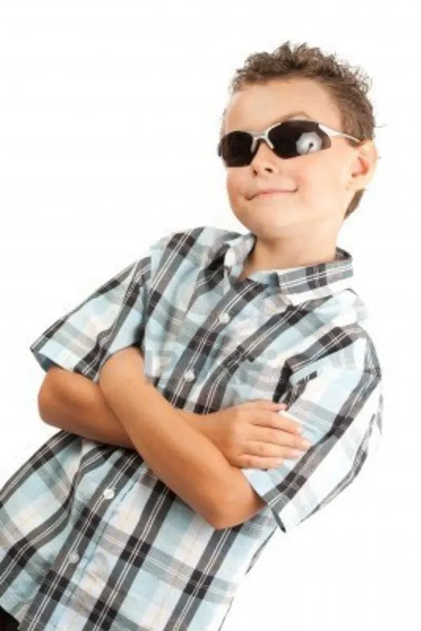 cool kid stock photo 