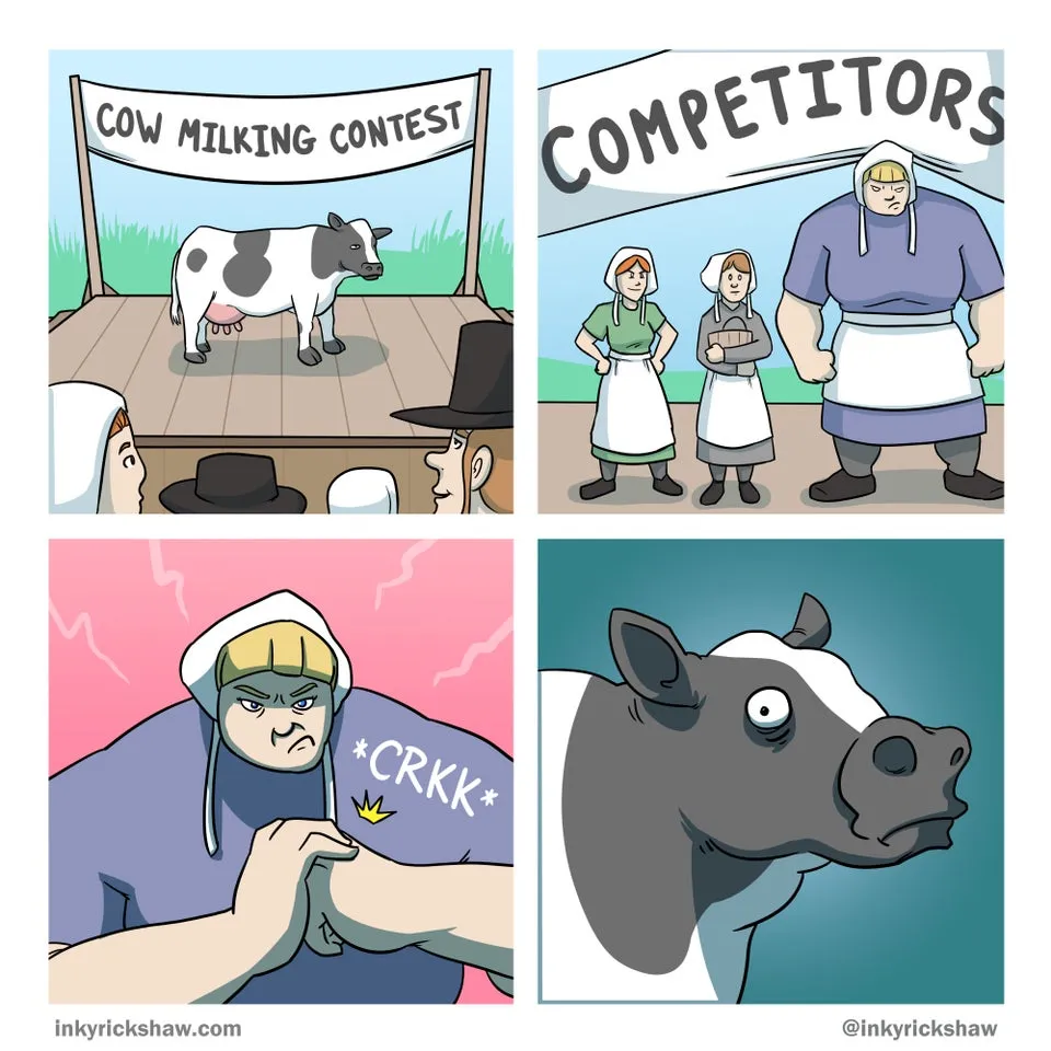 cow milking contest 