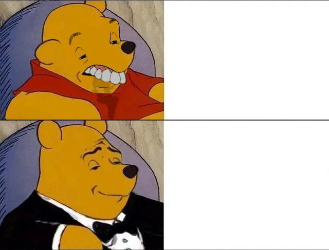 cursed pooh tuxedo pooh 