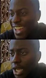 dissapointed black man 