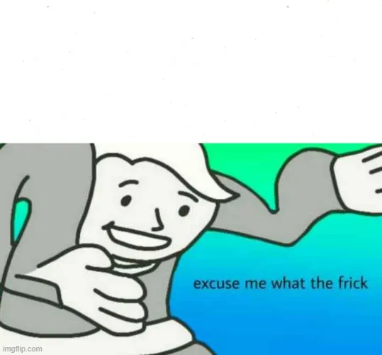 excuse me what the frick 